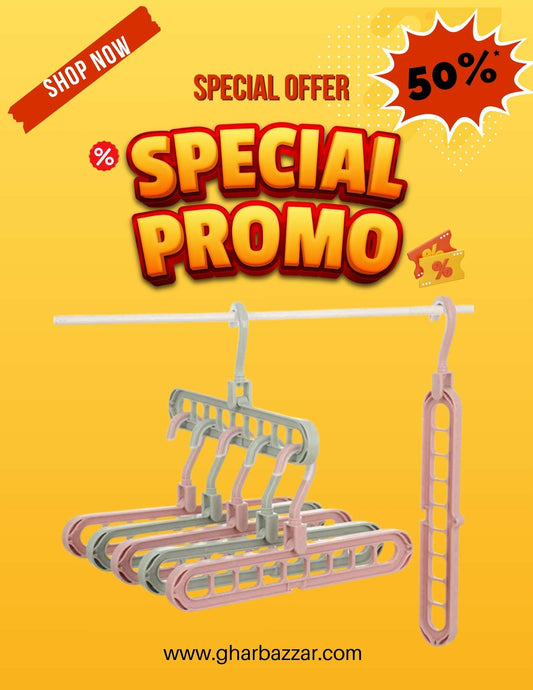 FOLDABLE HANGER ( pack of 2 pcs )