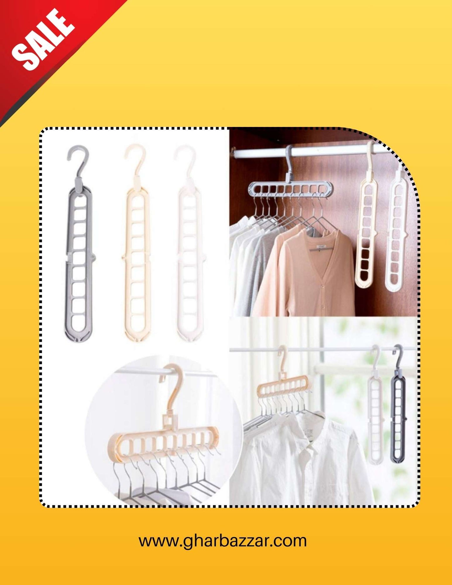 FOLDABLE HANGER ( pack of 2 pcs )
