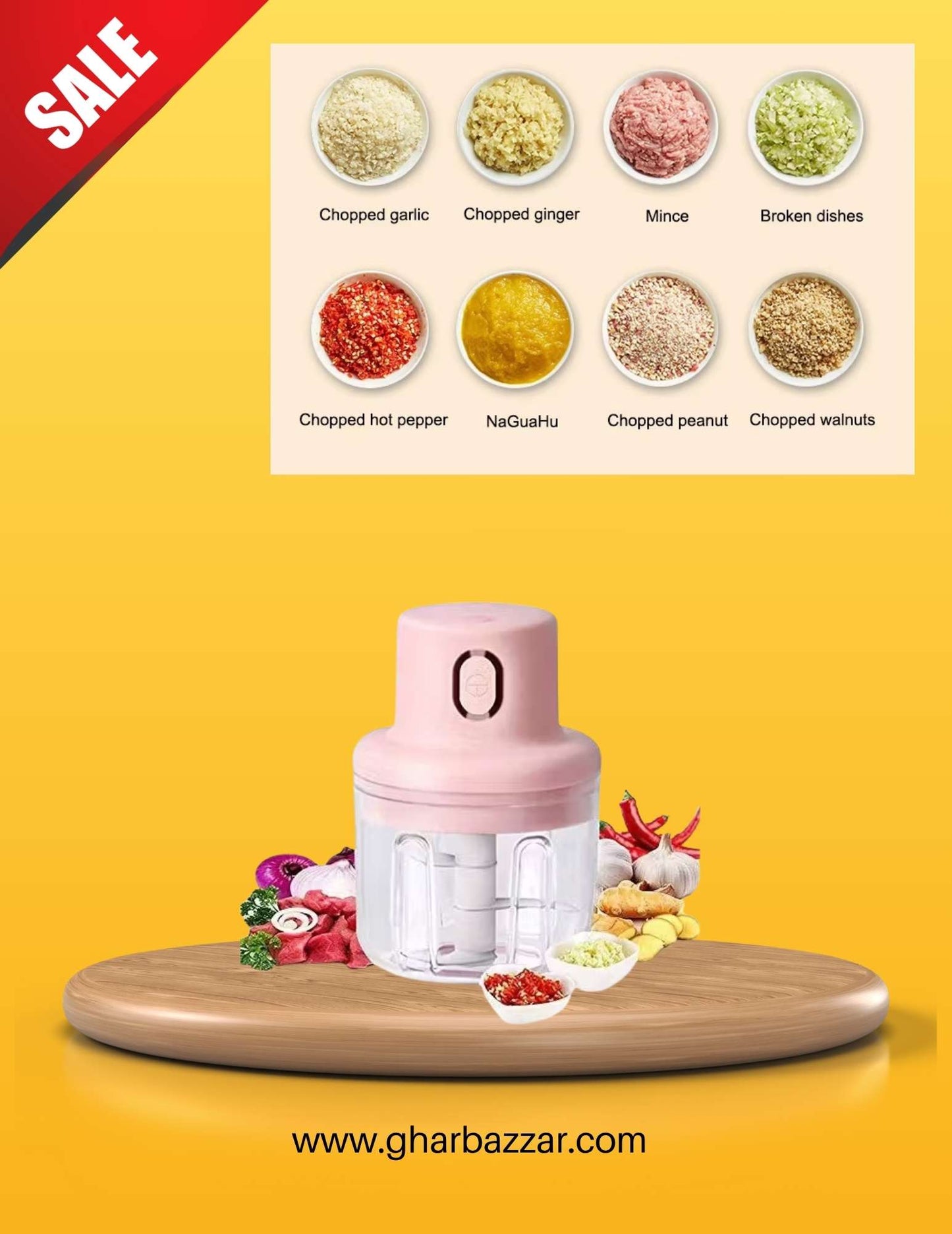 Electric mini chopper 250ml
