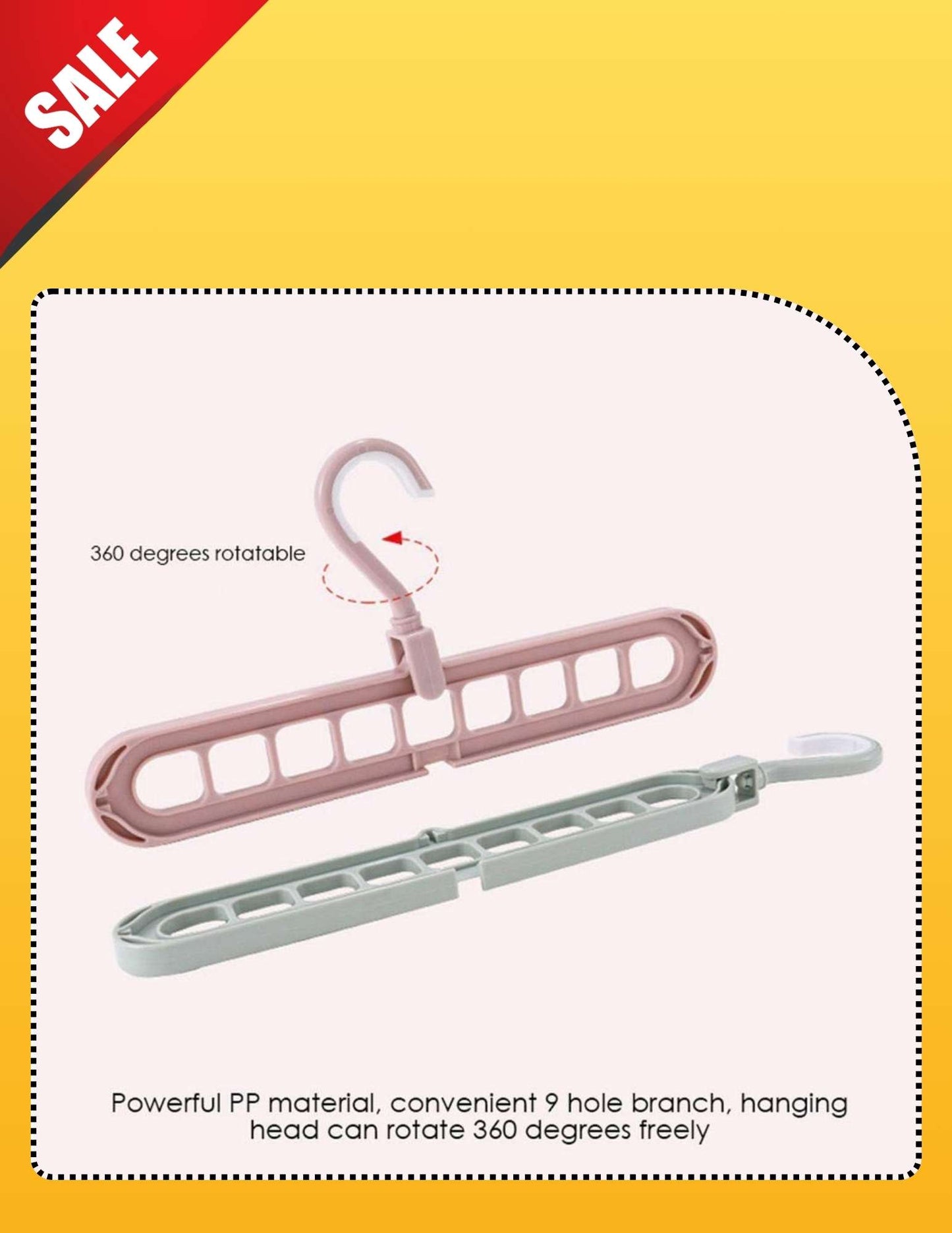 FOLDABLE HANGER ( pack of 2 pcs )
